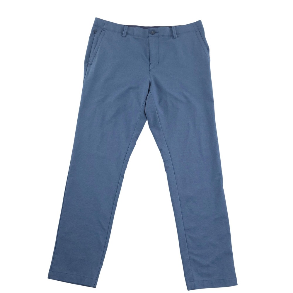 Tommy Bahama On Par Flat Front Pants Mens 35x32 Blue Golf Stretch Chino Casual